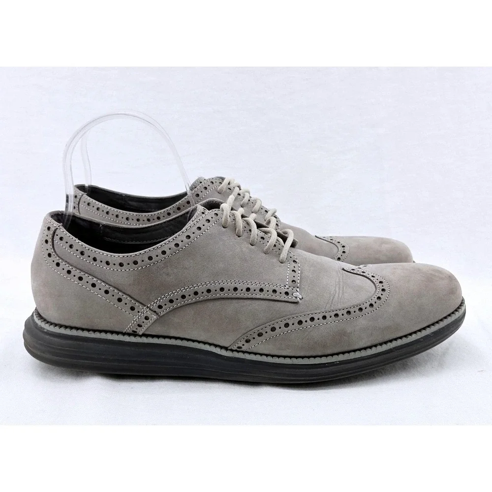 Cole Haan ● ZERØGRAND Grey Suede Oxford - Size 11.5